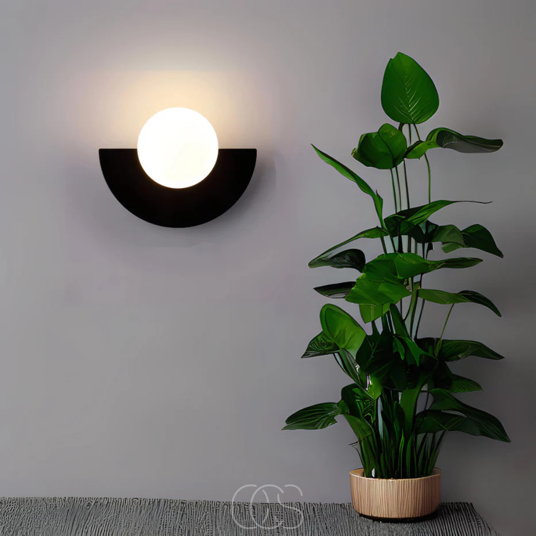 Halfronde Wandlamp Dimbaar Scandinavisch Minimalistisch Design Warm Licht Woonkamer Slaapkamer G9 LED | Sansoti