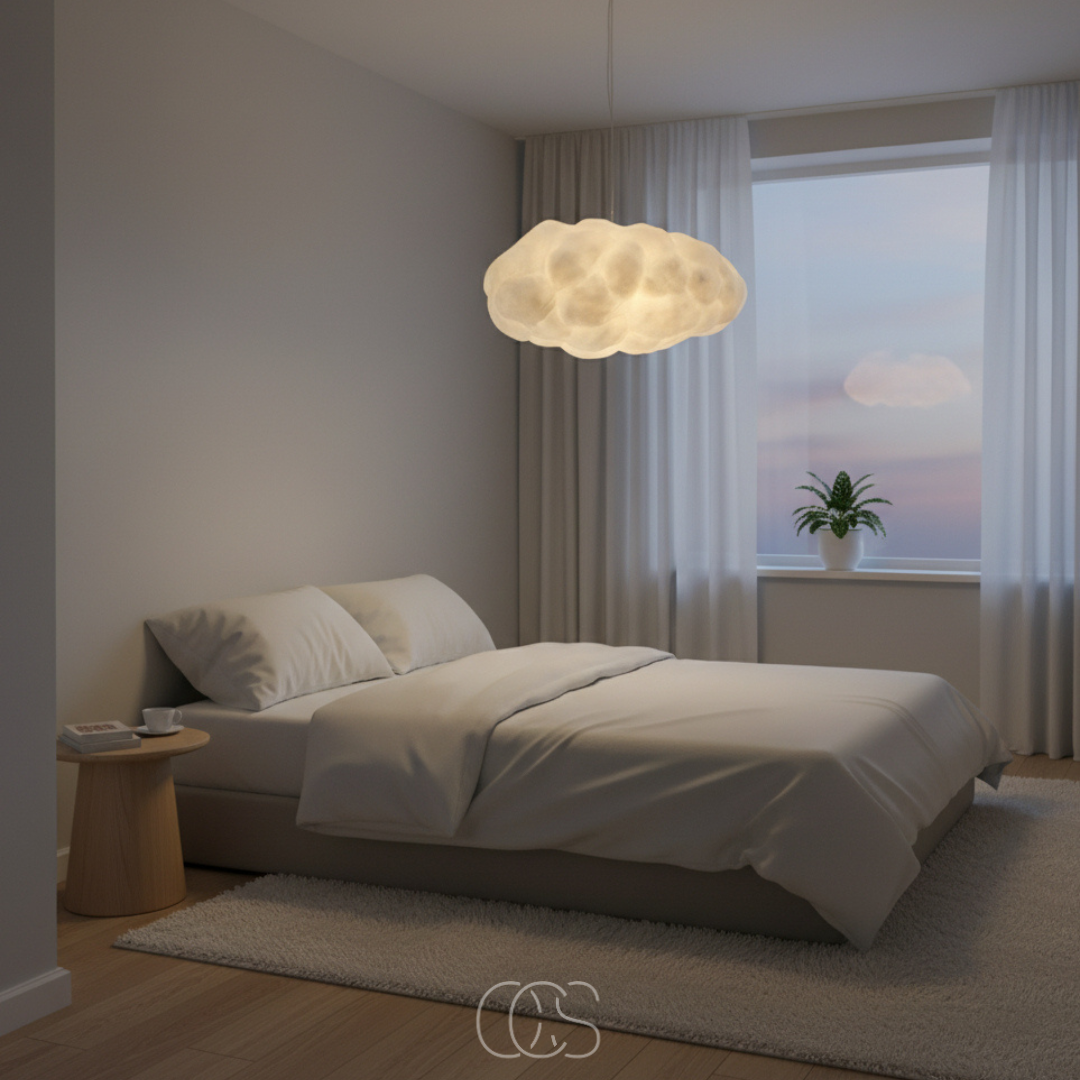 Hanglamp Wolkvorm 30-80cm Warm Wit Licht E27 Plafondverlichting Eetkamer Woonkamer Slaapkamer Sfeerverlichting | Sansoti
