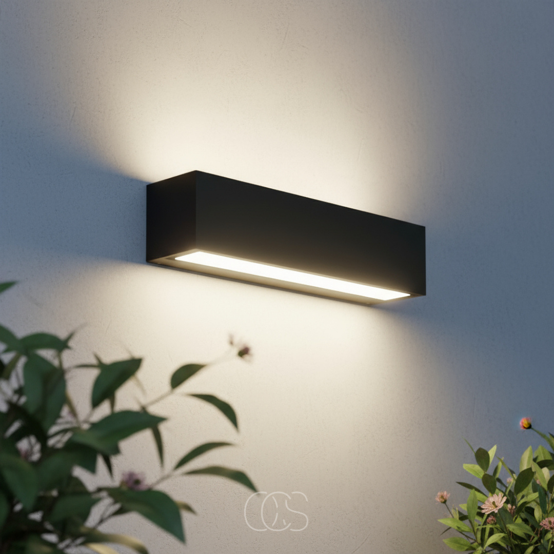Buitenwandlamp Downlight Aluminium Antraciet IP65 Waterdicht Warm Wit 897 Lumen Gevelverlichting Modern Tuin | Sansoti
