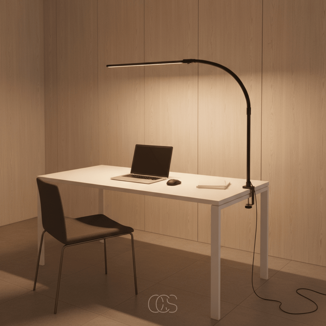 Dimmable Desk Lamp 24W with Flexible Gooseneck and 3 Color Temperatures for Working, Reading, and Studying | Sansoti