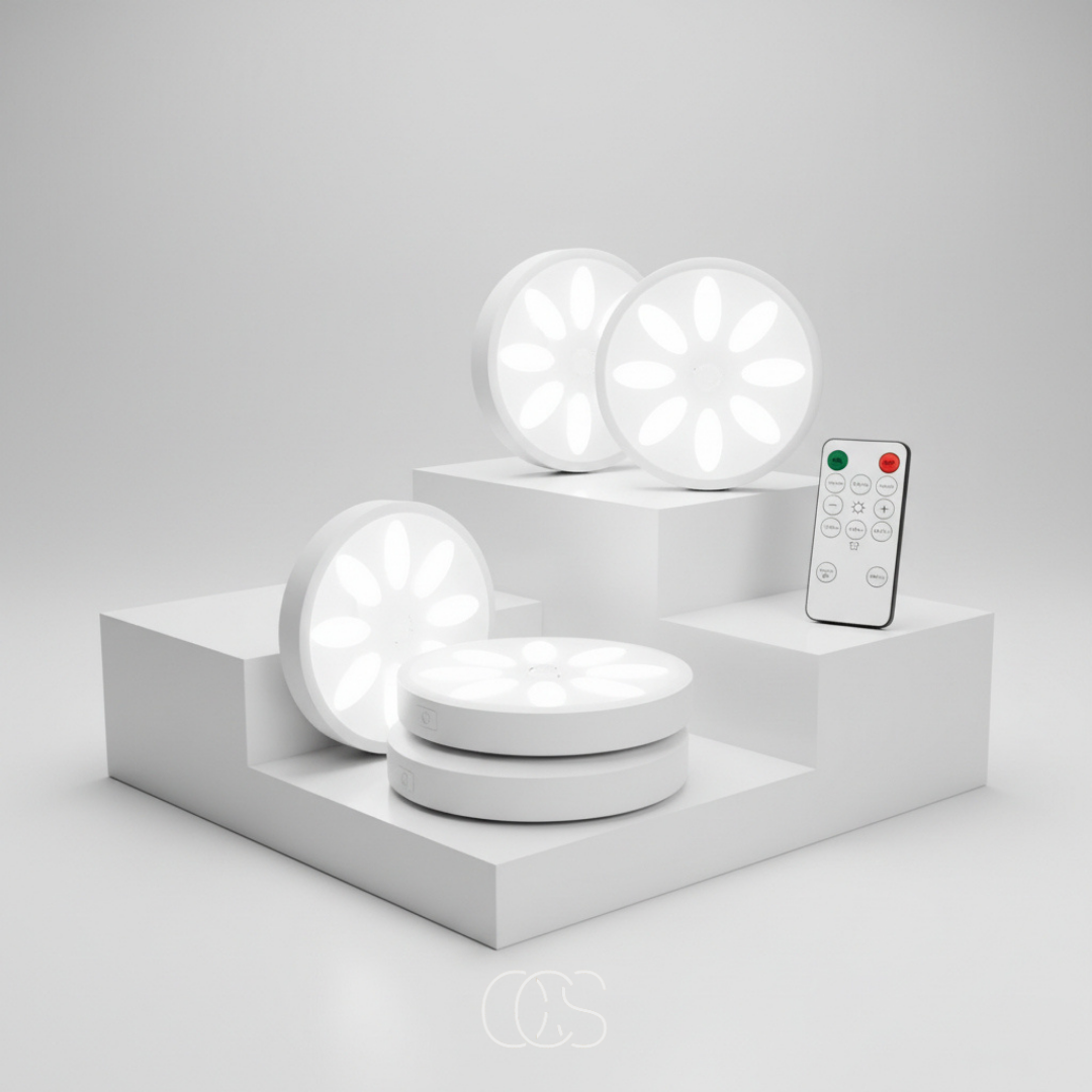 Draadloze LED Spotlampen Set 3 Stuks Bewegingssensor Dimbaar Oplaadbaar Magnetisch USB-C Verlichting Kast | Sansoti