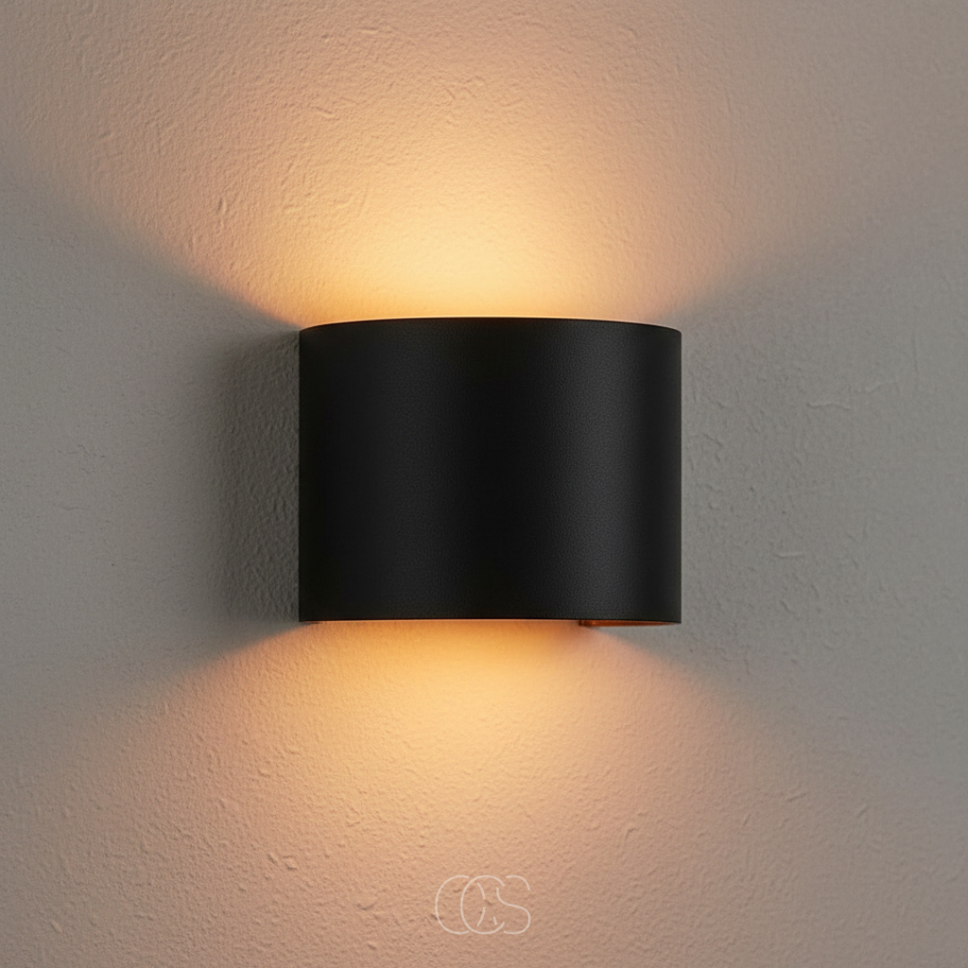 Wandlamp Verstelbaar Zwart Goud Aluminium Up Down Verlichting Interieur Modern Design Dimbaar Woonkamer | Sansoti