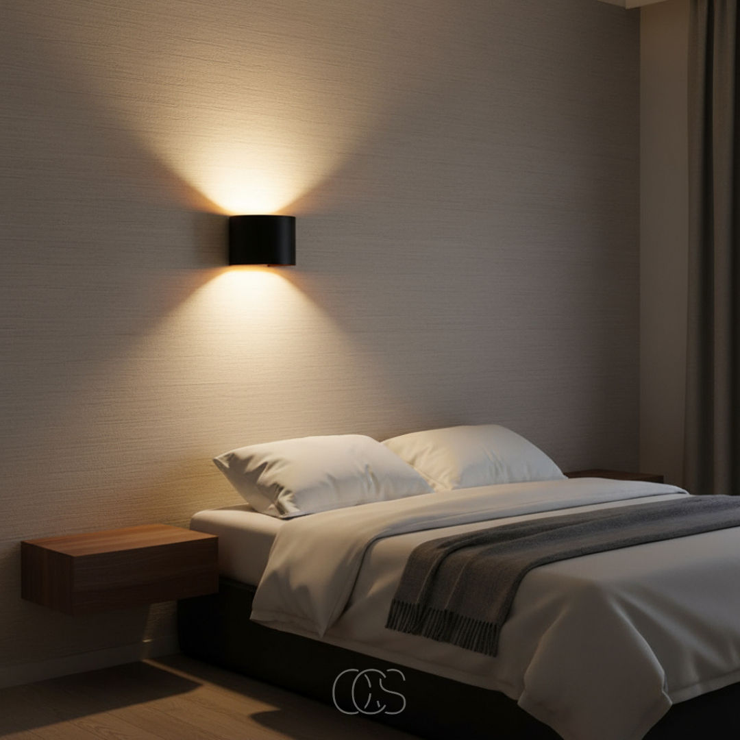 Wandlamp Verstelbaar Zwart Goud Aluminium Up Down Verlichting Interieur Modern Design Dimbaar Woonkamer | Sansoti