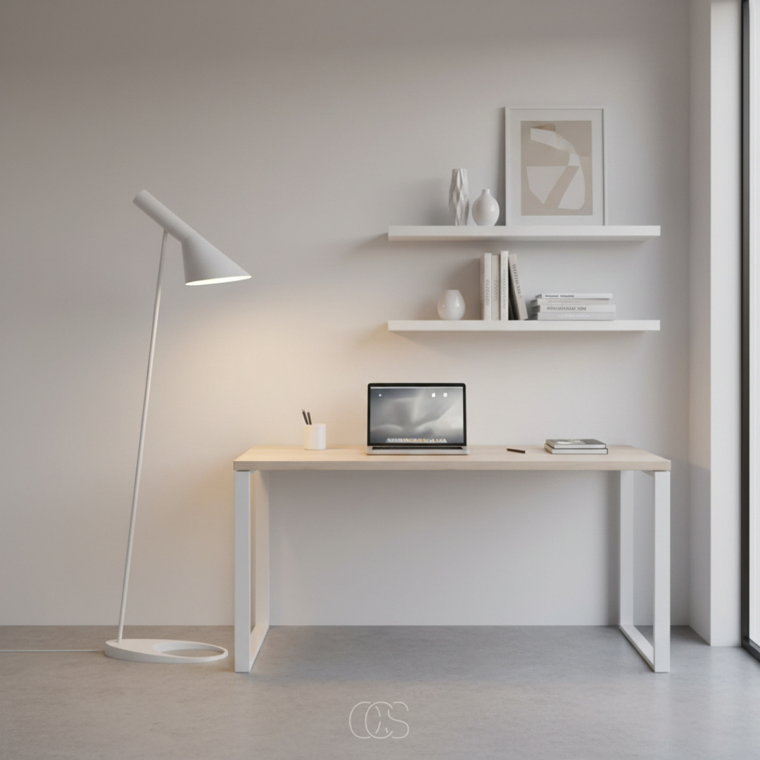 Stehende Leselampe mit neigbarem Schirm 130 cm Weiß Schwarz skandinavisches Design für Wohnzimmer Schlafzimmer Leseecke | Sansoti