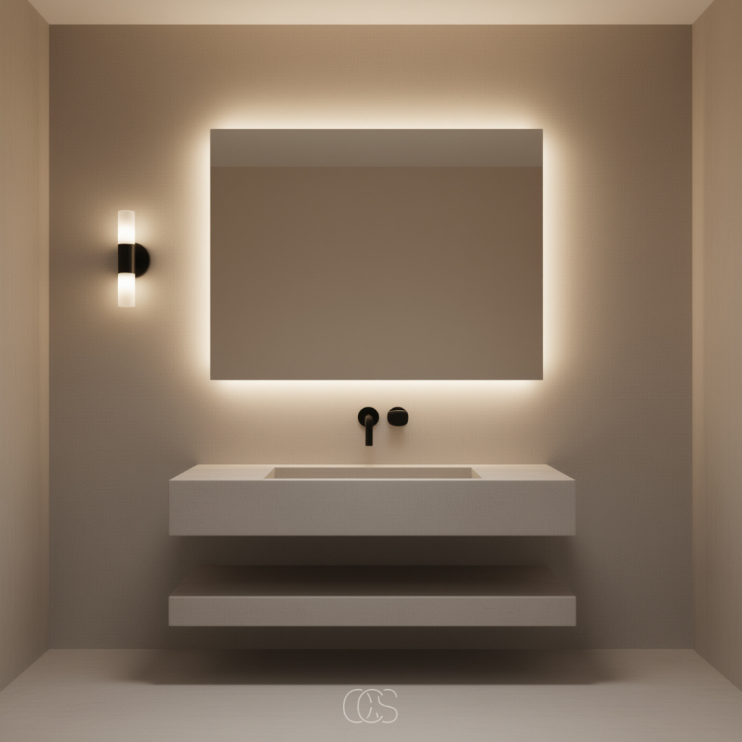 Wandlamp Badkamer Zwart Matglas Up Down LED Verlichting Sfeervol Minimalistisch Modern Design Interieur Wandverlichting | Sansoti