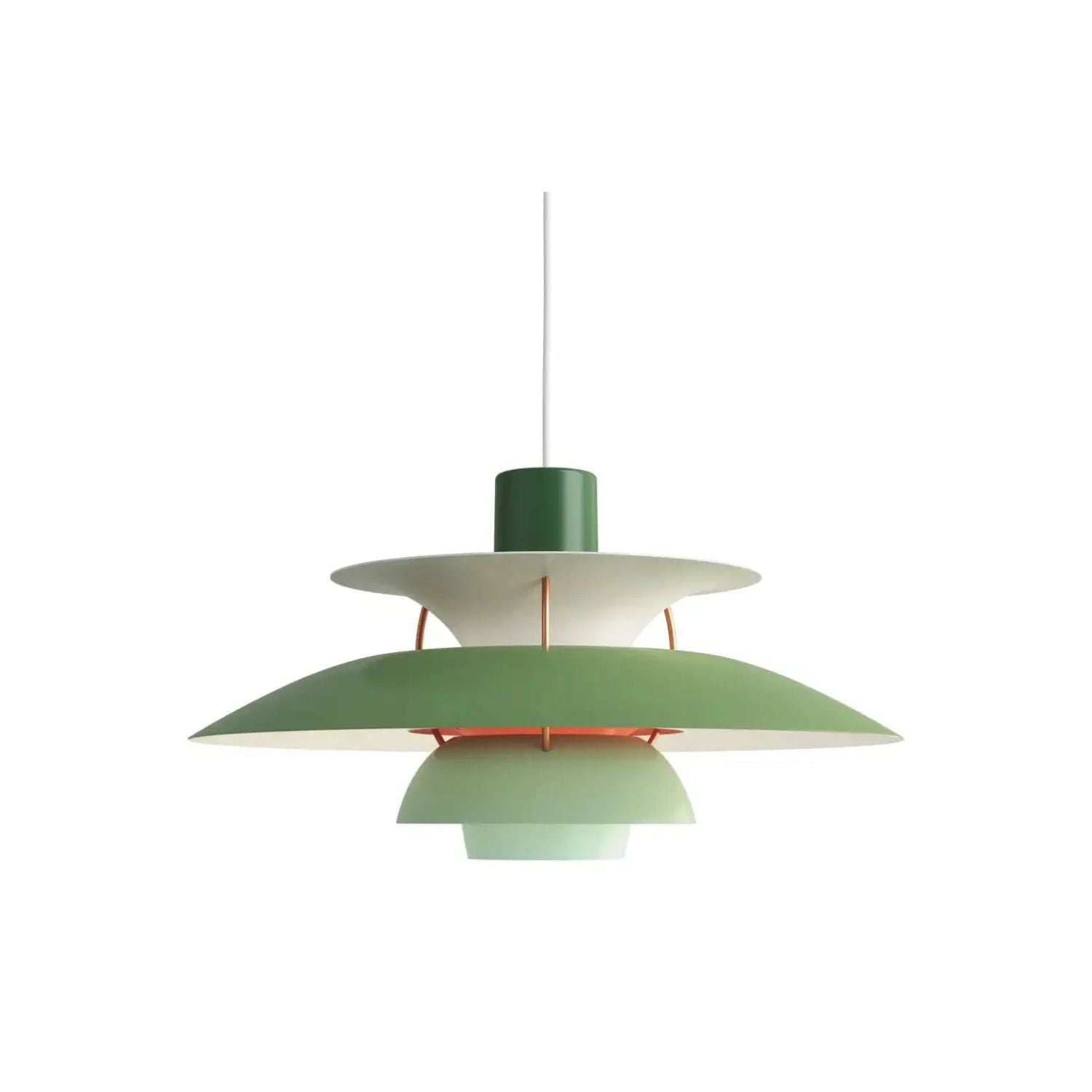 Suspension métal E27 vert table à manger salon lampe design superposée suspension scandinave éclairage d’ambiance intérieur | Restfield