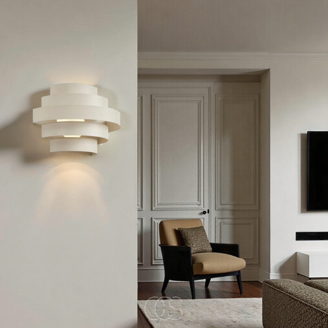 Wandlamp Dimbaar LED Warm Wit Staal 36cm Slaapkamer Woonkamer Gang Modern Minimalistisch Design Interieur | Sansoti