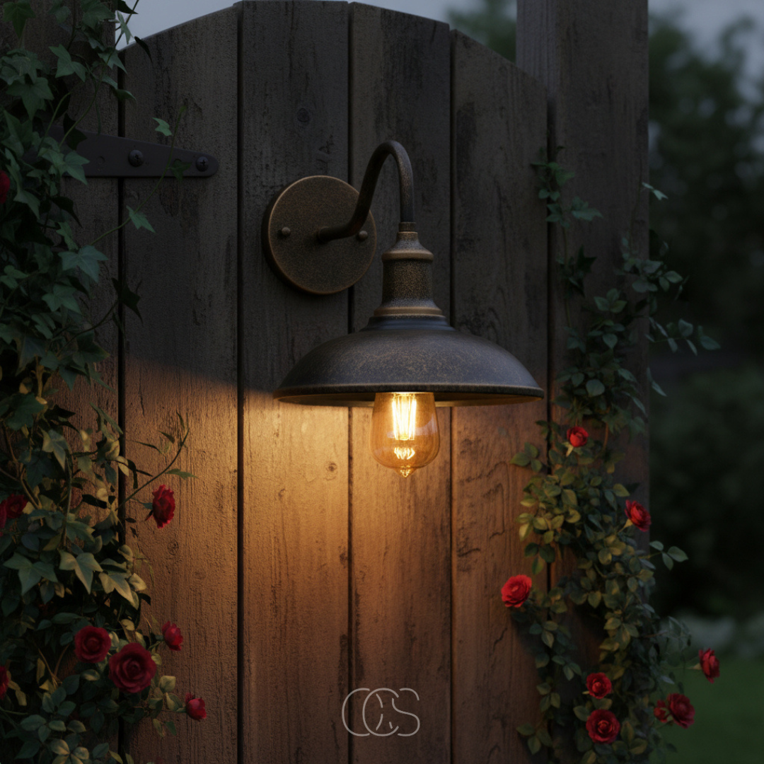 Vintage Buitenwandlamp Brons Metaal E27 IP55 Waterdicht Gevel Terras Tuinverlichting Wandverlichting | Sansoti