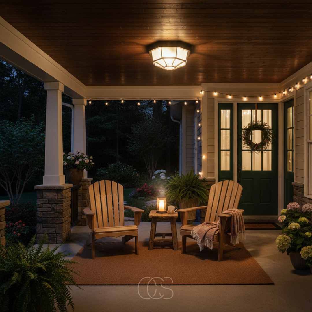 Buitenplafondlamp Donkergrijs Aluminium Glas E27 IP44 Spatwaterdicht Terras Veranda Entree Dimbaar Tuin | Sansoti