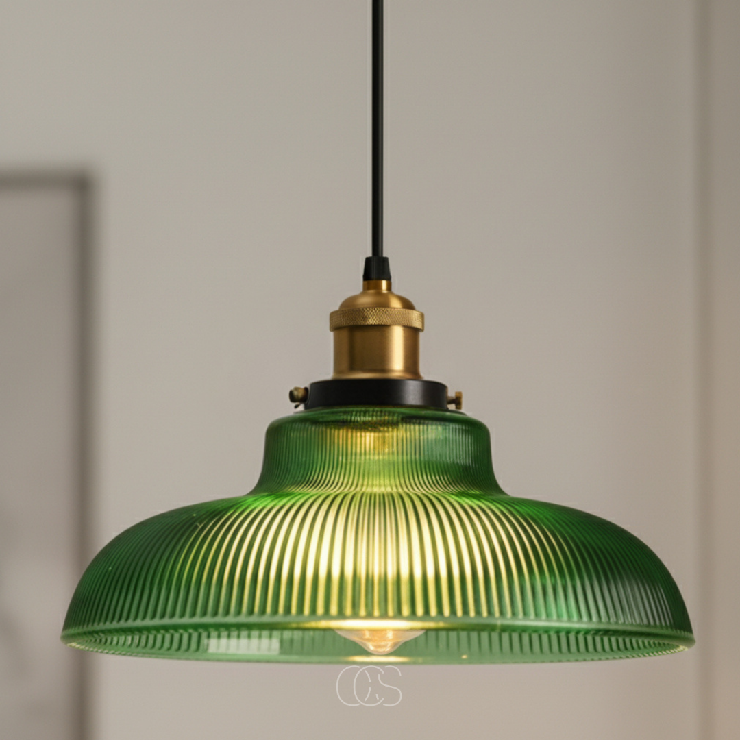 Vintage Hanglamp Gekleurd Glas Metalen Ophanging Eetkamer Kookeiland Sfeerverlichting Retro Design Woonkamer | Sansoti