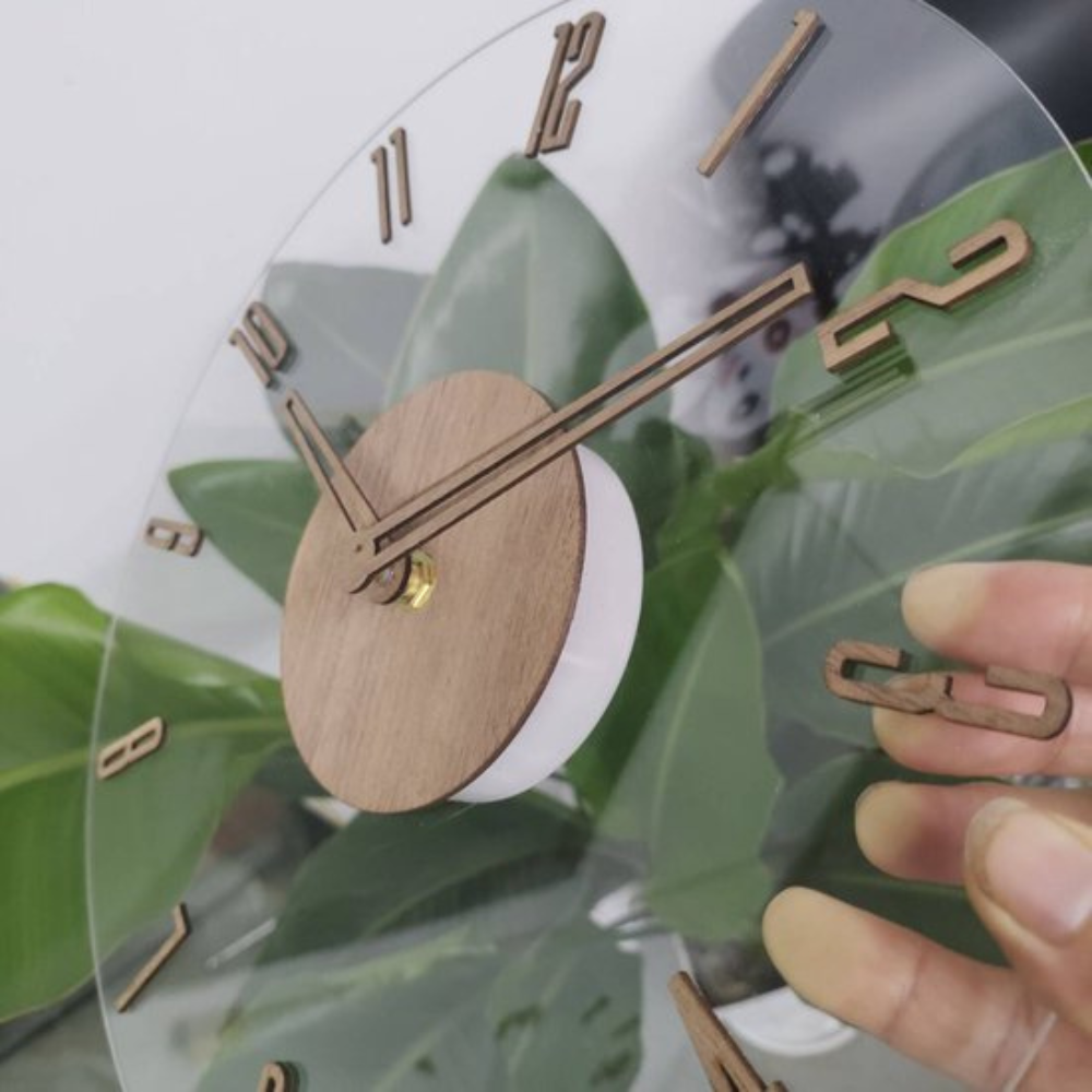 Restfield | Horloge murale moderne en bois avec mécanisme silencieux