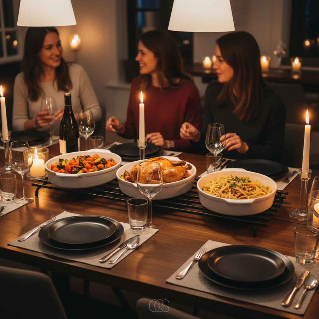Rechthoekige Pannenonderzetter Metaal Zwart Hittebestendig Antislip Krasvrij Bescherming Keuken Tafel 40x22cm | Sansoti