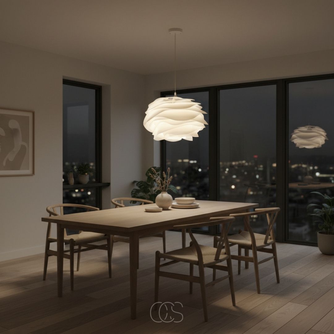 Bloembladhanglamp Wit 43cm E27 Diffuus Licht Woonkamer Slaapkamer Eetkamer Sfeerverlichting Modern Design Binnen | Sansoti