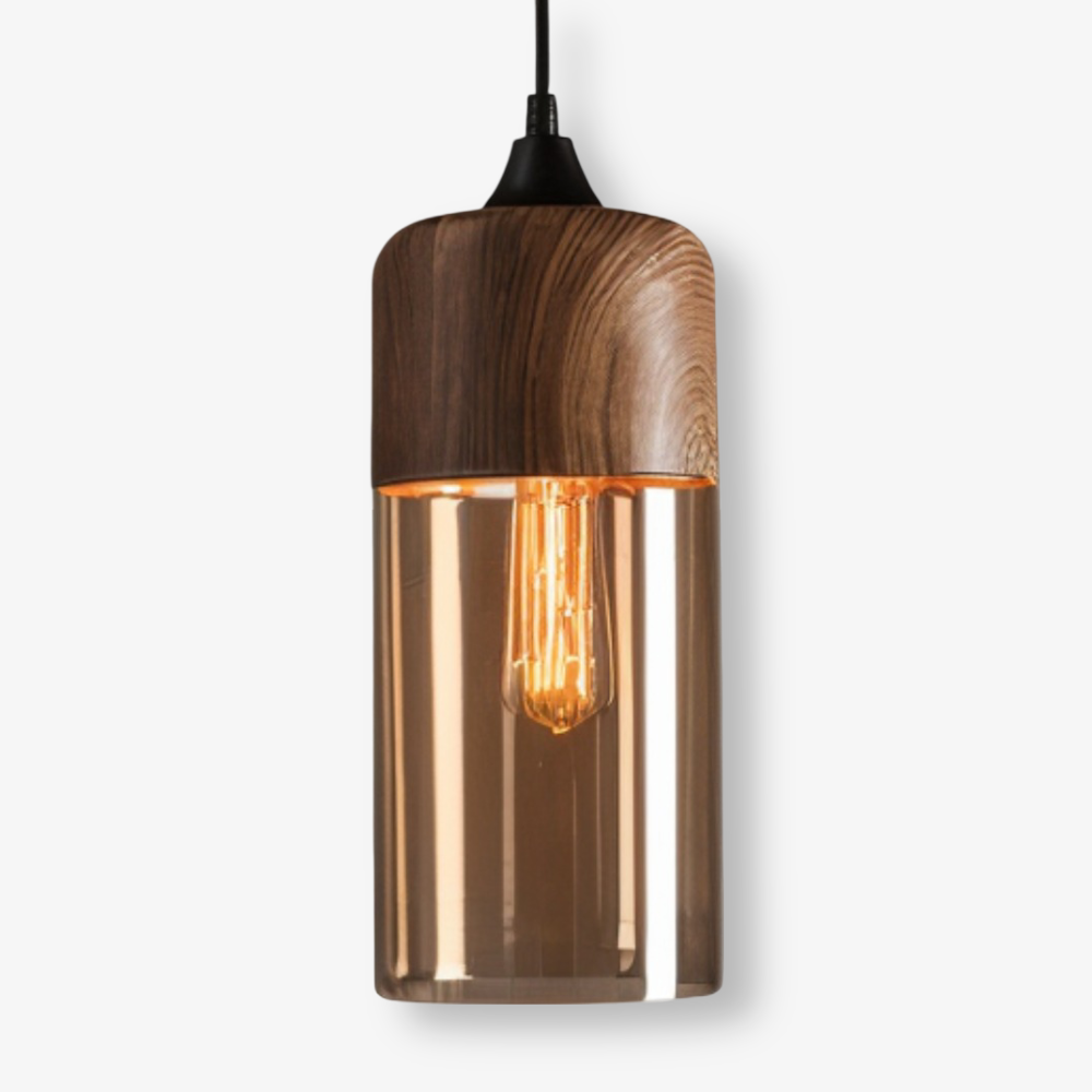 Hängeleuchte Retro Glas Skandinavisch Metall Amber Höhenverstellbar E27 | Restfield