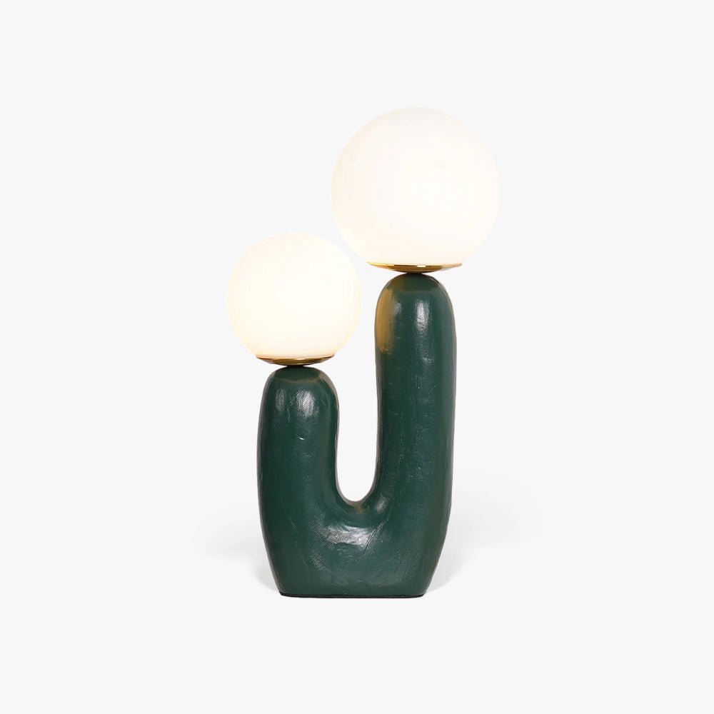 Tafellamp met Harsbehuizing en G9-Fitting – Keramische Oo-Collectielamp in Wit, Roze, Groen of Terra Cotta | Sansoti