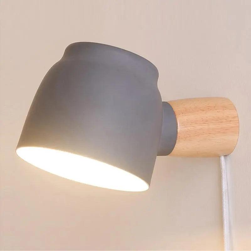 Oona Plug-in Wandlamp – Scandinavische Wandspot met Stekker – Flexibele Stijlverlichting voor Slaapkamer | Sansoti