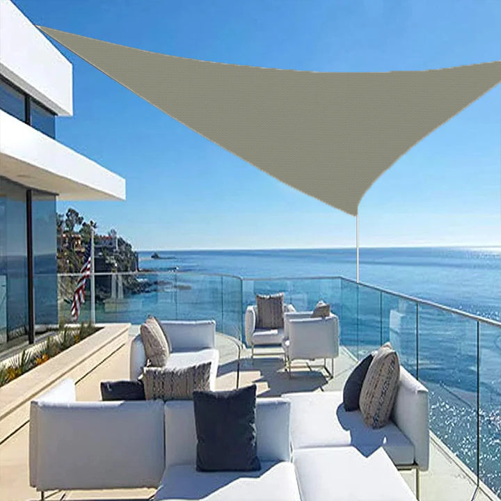 Triangular Waterproof Shade Cloth for Terrace and Garden – UV Protection and Privacy – Versatile Sun Sail | Sansoti