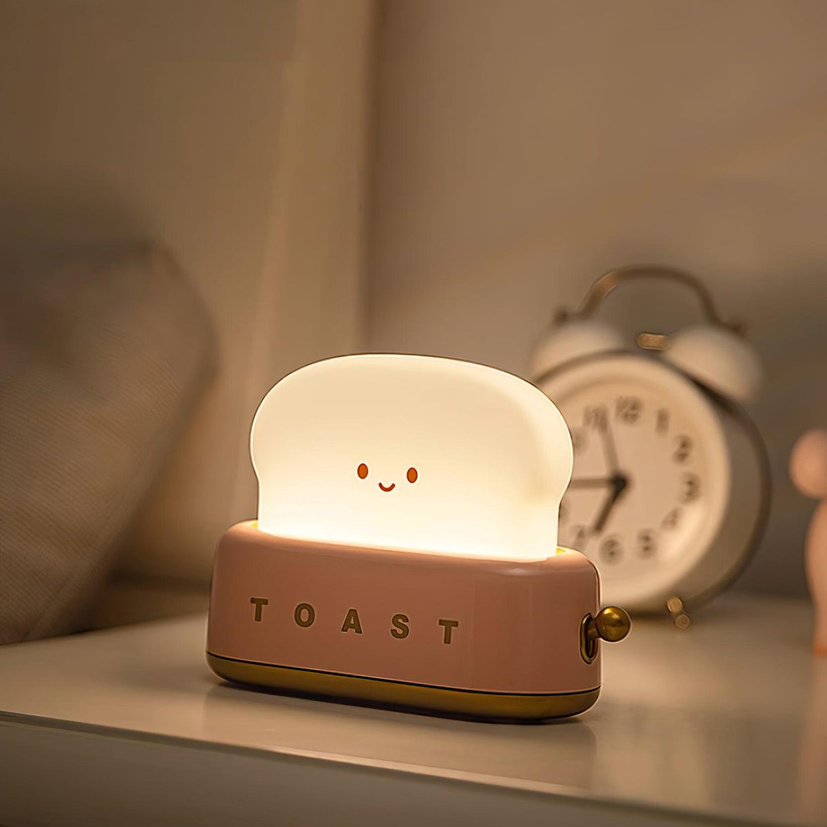 Wiederaufladbare dimmbare LED-Tischlampe mit USB-Ladegerät, stimmungsvolles Nachtlicht für Schreibtisch und Schlafzimmer, modernes Design | Sansoti