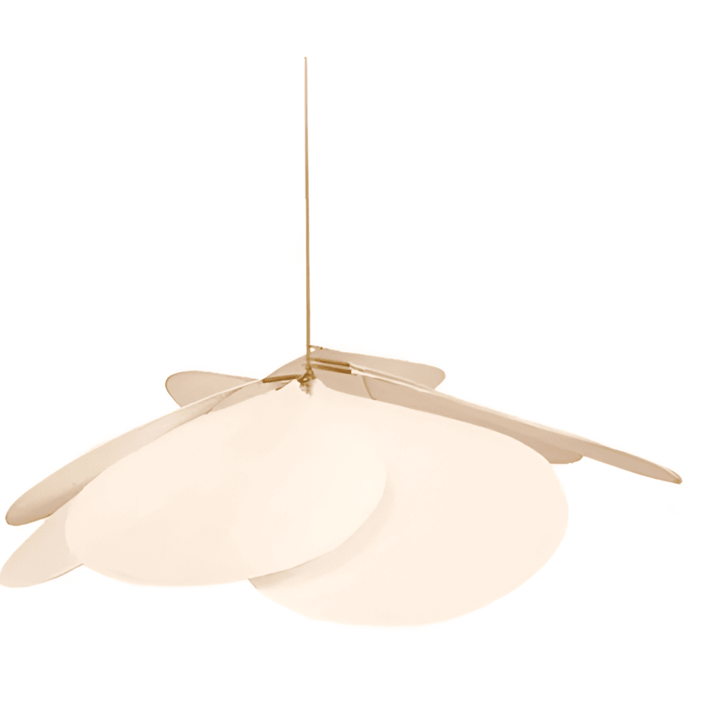 Hängelampe Blume Stoff Vintage E27 Warmweiß 50-80cm Wohnzimmer Schlafzimmer Esszimmer