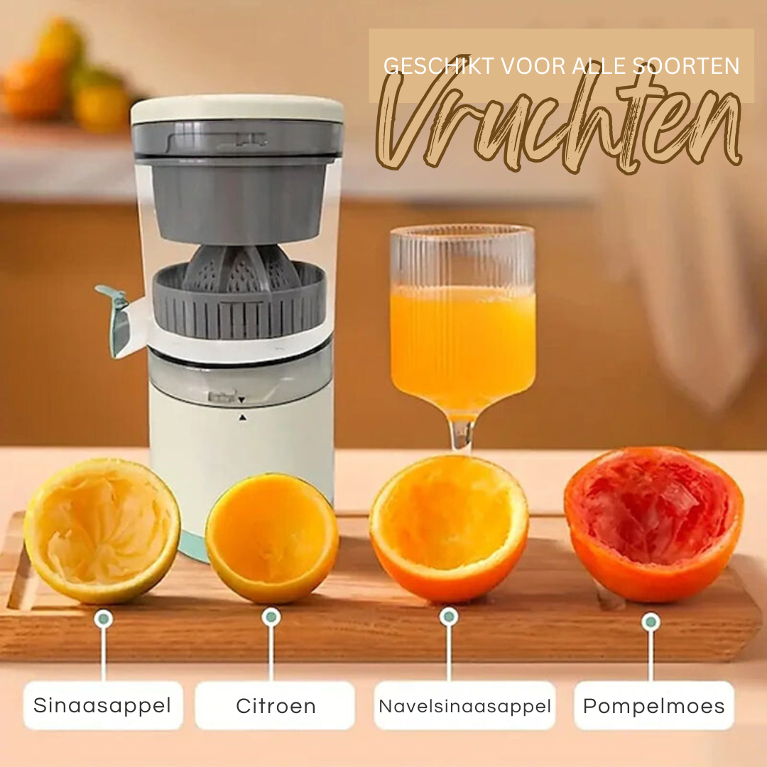 Draagbare Sappers – Oplaadbaar met Krachtige Motor – Compacte Citruspers voor Verse Smoothies Thuis of Onderweg | Sansoti
