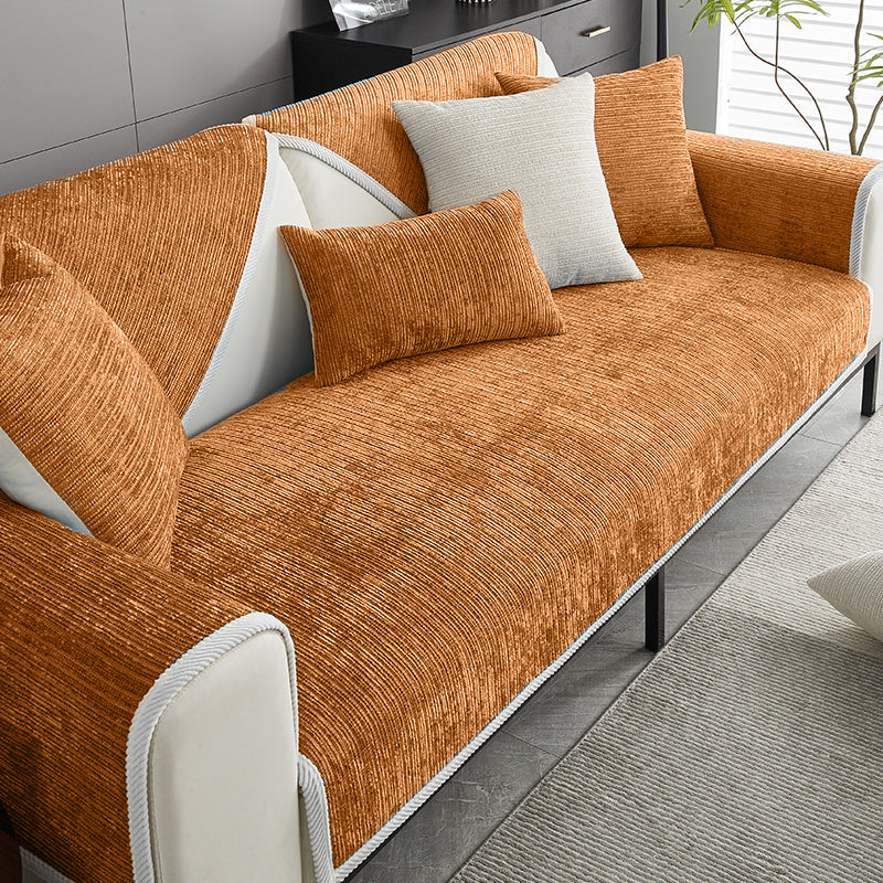 Chenille Sofa Cover Water-Repellent Anti-Slip for Sofa Armchair Corner Sofa Furniture Protection Washable Stretch | Sansoti