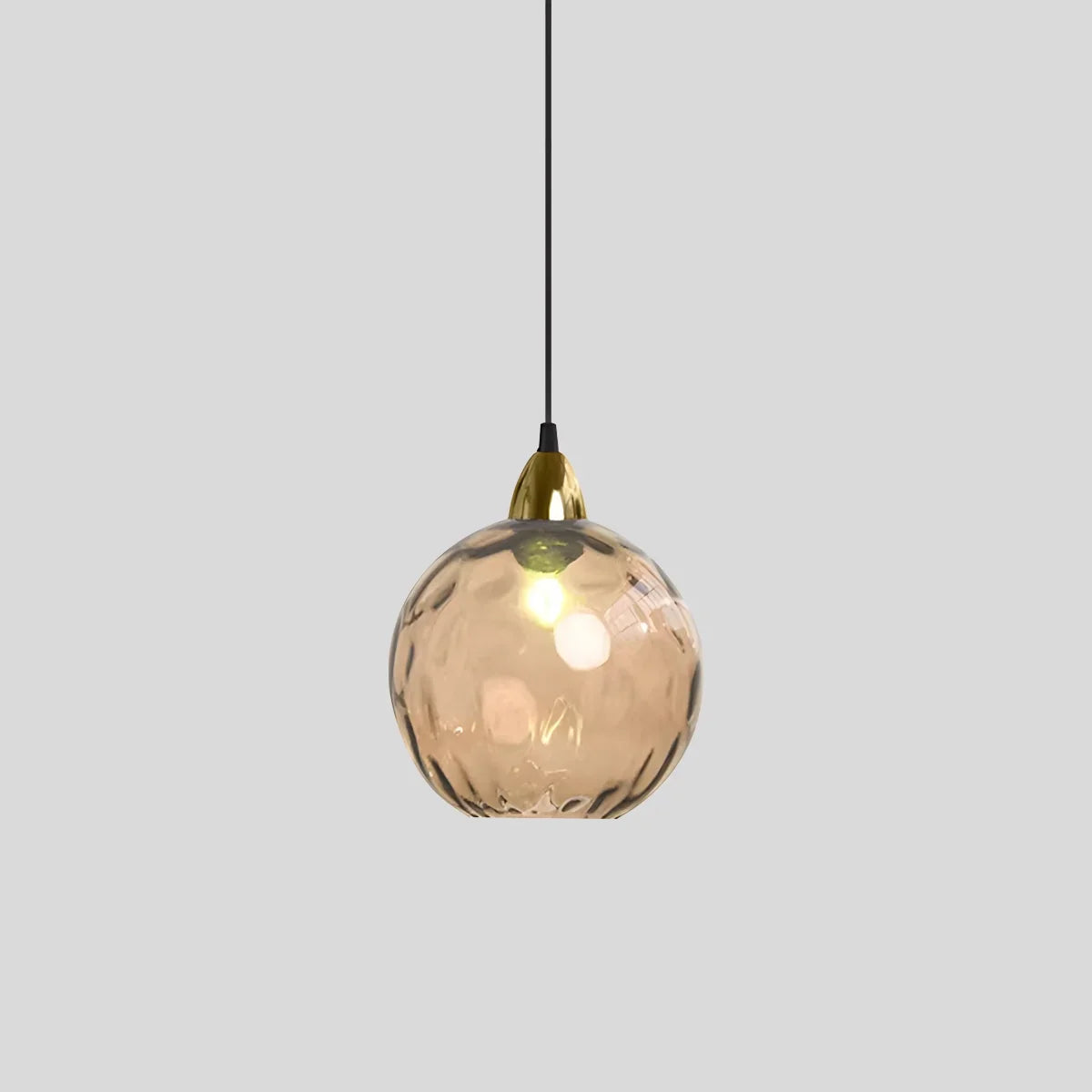 Suspension verre E26 20 cm gris table à manger salon chambre verre fumé lampe boule suspension éclairage d'ambiance | Restfield