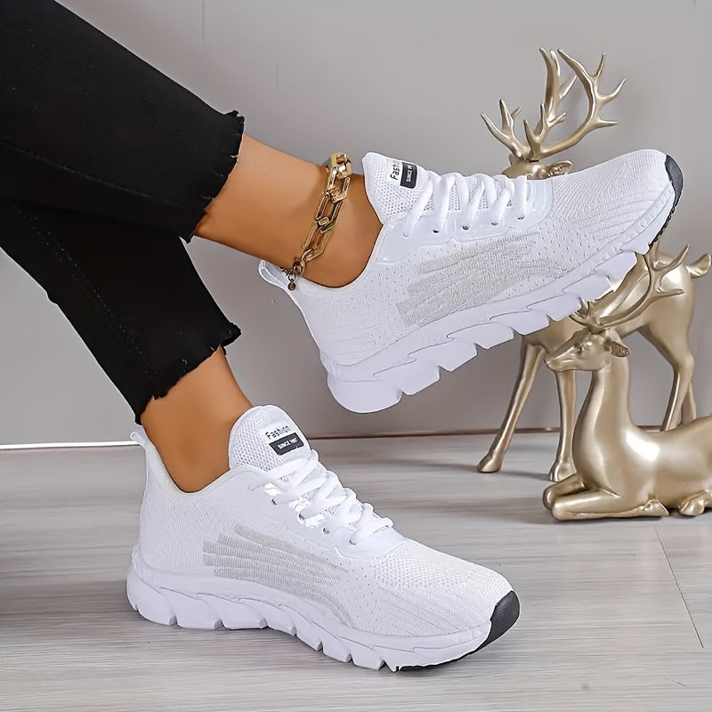 Women's Sporty Sneakers with Breathable Mesh and Shock-Absorbing Sole for Walking, Running, Fitness and Everyday Use | Sansoti