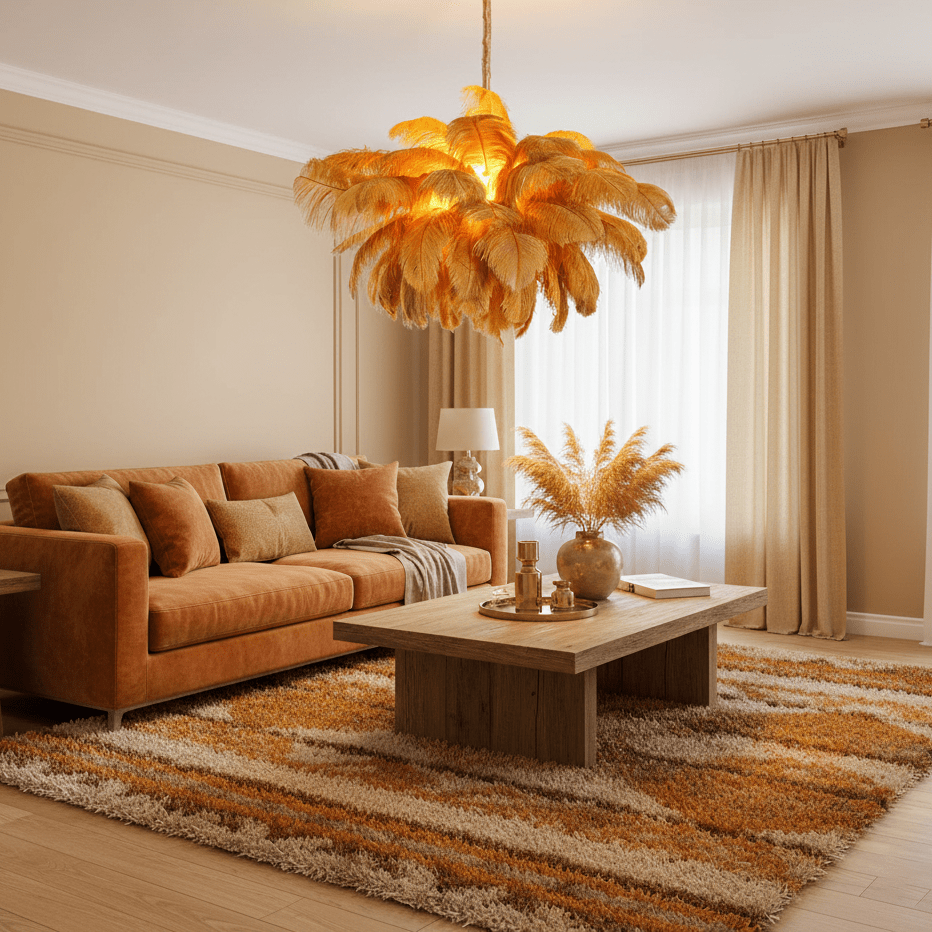 Veren Kroonluchter 56 Handgekleurde Pluimen Messing Fitting Goud Zilver Hollywood Glamour Statement Verlichting | Sansoti