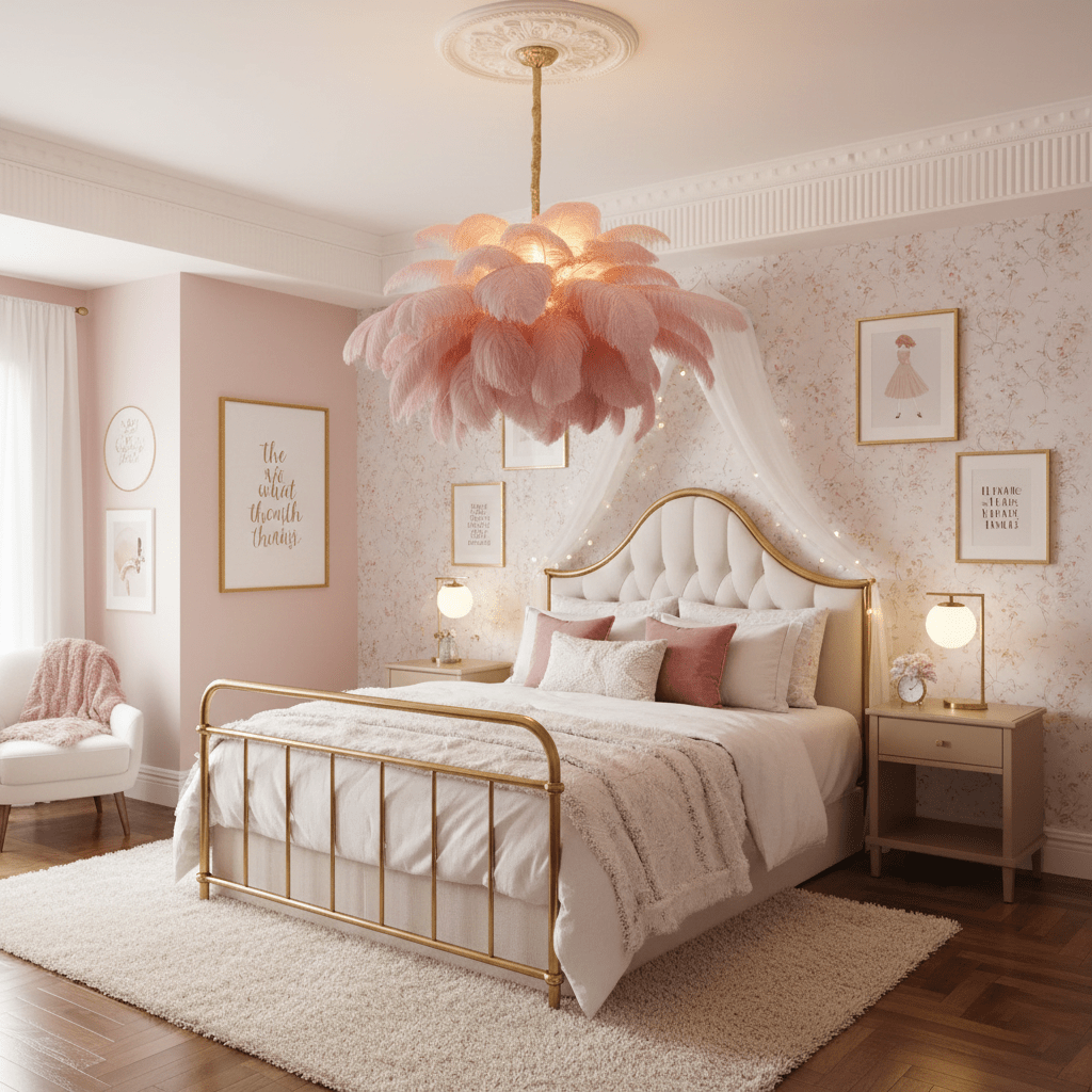 Veren Kroonluchter 56 Handgekleurde Pluimen Messing Fitting Goud Zilver Hollywood Glamour Statement Verlichting | Sansoti