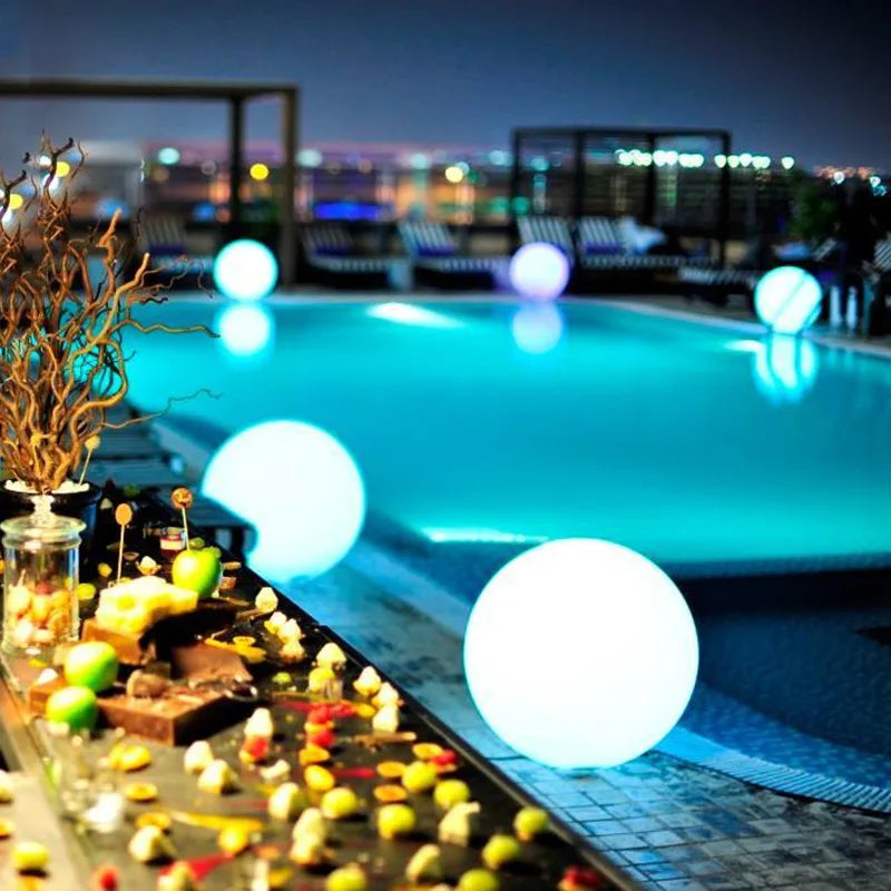 Oplaadbare LED Tuinbol met Afstandsbediening 16 Kleuren Sfeerverlichting voor Tuin Terras en Outdoor Decoratie | Sansoti