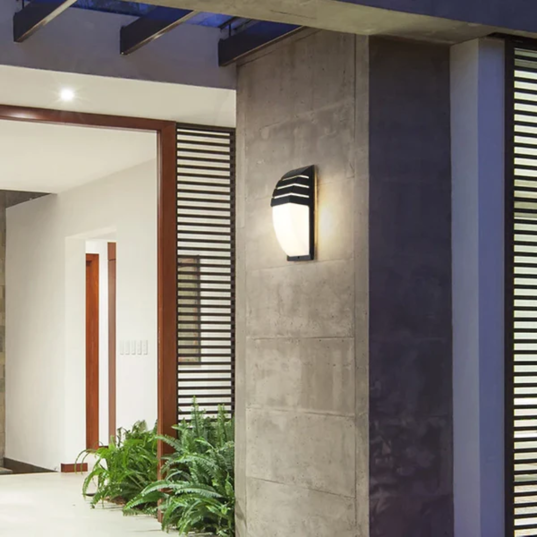 Außenleuchte mit Bewegungssensor LED IP65 Schwarz Aluminium Wandleuchte | Restfield