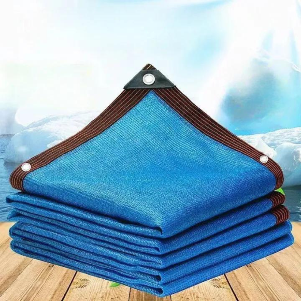 Schaduwdoek HDPE Rechthoekig | UV-werend Zonnescherm voor Tuin Terras Balkon | Windoorlatend Zonnezeil in Beige Zwart Groen Blauw | Schaduwpercentage 85-90% Duurzaam Milieuvriendelijk | Sansoti