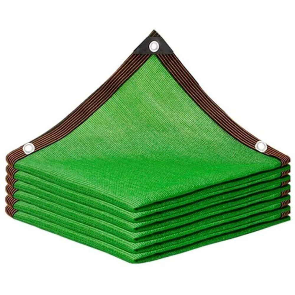 Schaduwdoek HDPE Rechthoekig | UV-werend Zonnescherm voor Tuin Terras Balkon | Windoorlatend Zonnezeil in Beige Zwart Groen Blauw | Schaduwpercentage 85-90% Duurzaam Milieuvriendelijk | Sansoti