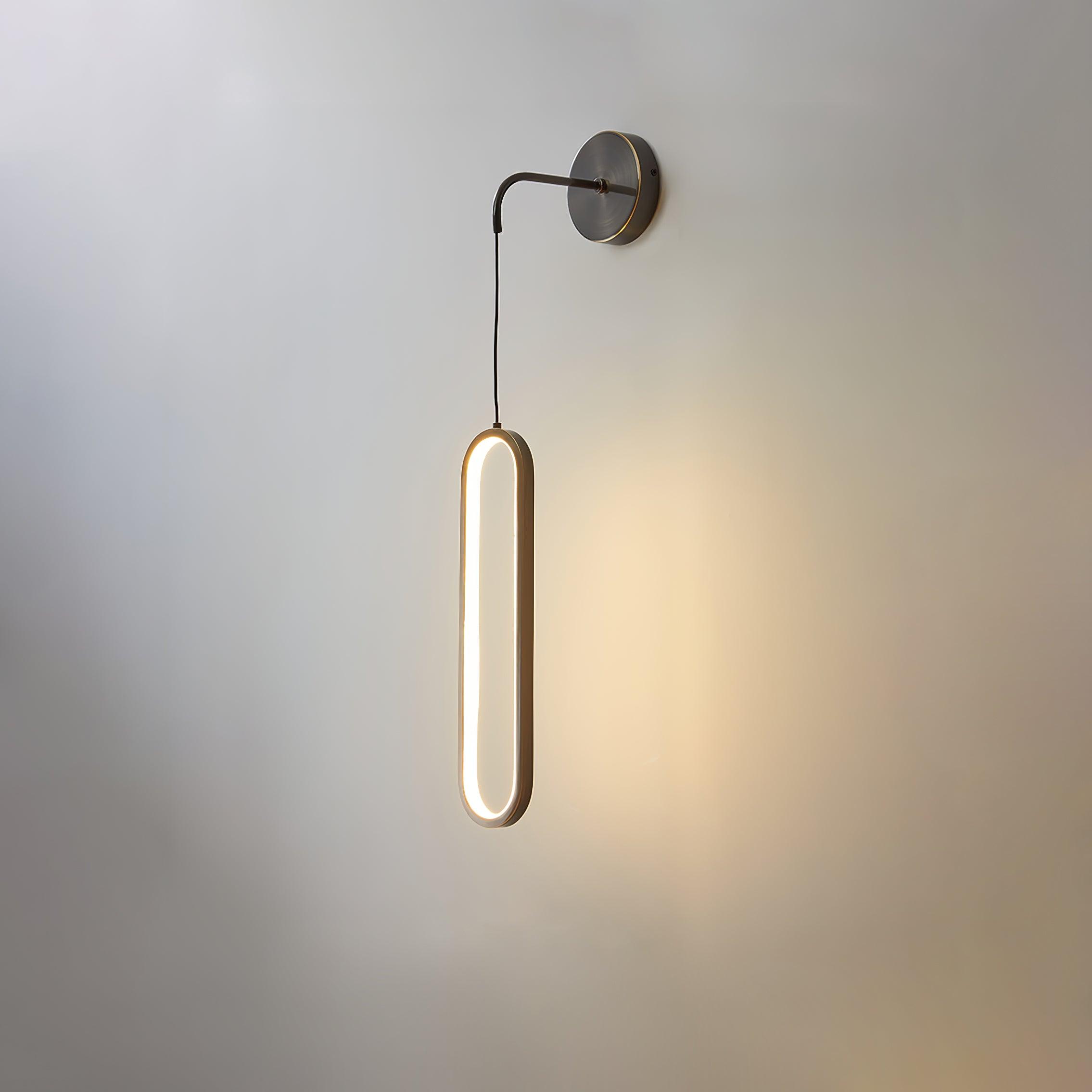 Hängende Wandleuchte LED Messing Acryl 68cm Dimmbar Wohnzimmer Schlafzimmer Flur Modern