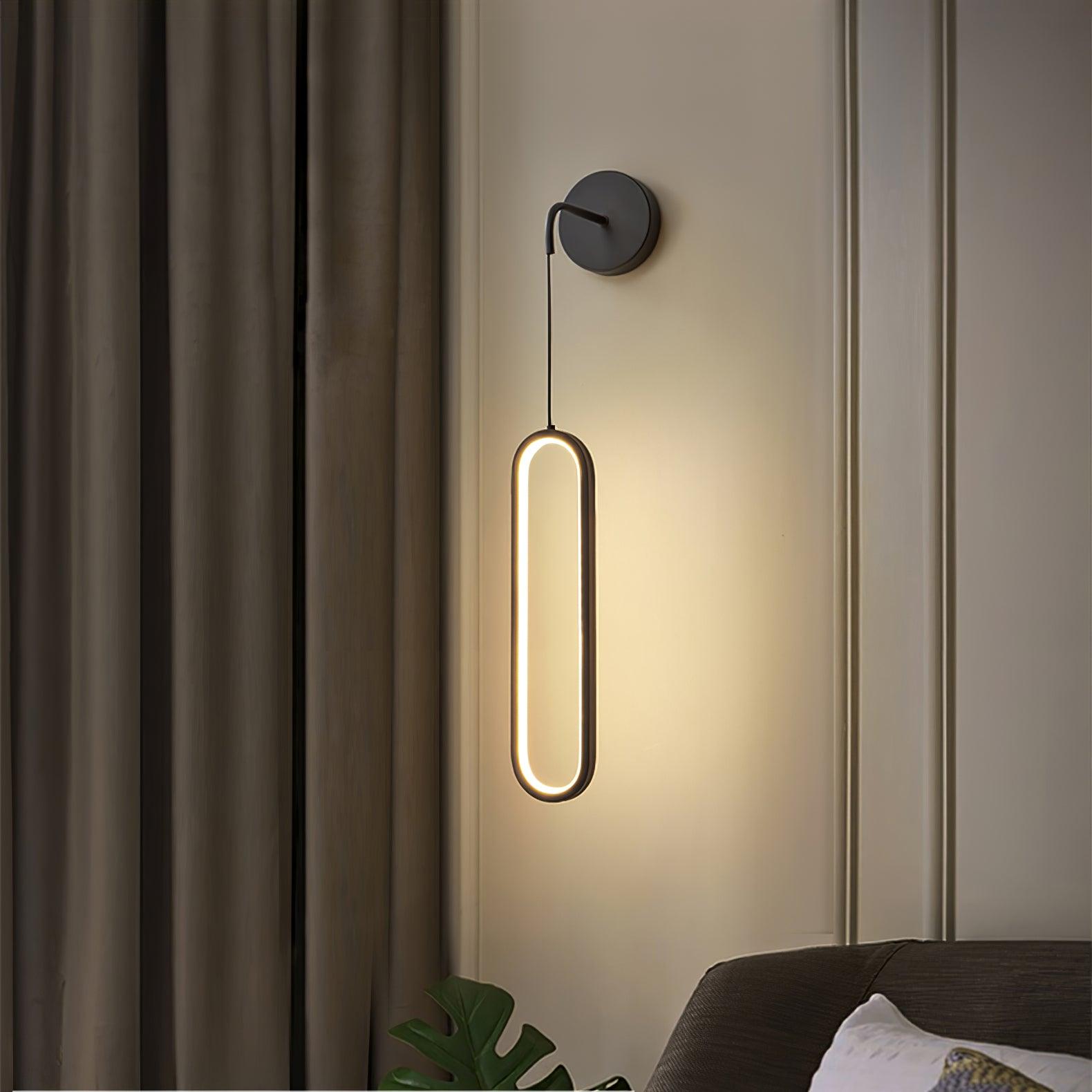 Hängende Wandleuchte LED Messing Acryl 68cm Dimmbar Wohnzimmer Schlafzimmer Flur Modern