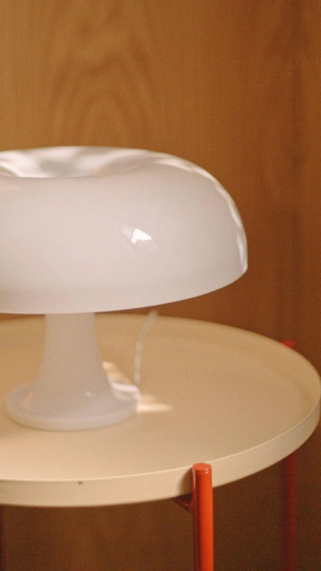 Lampe de table Acrylique Champignon Design Blanc 32cm Lampe de chevet Chambre Éclairage d'ambiance | Restfield