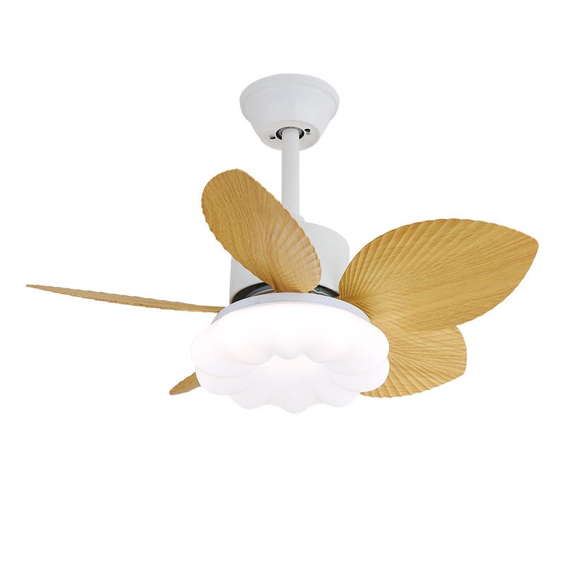 Ceiling Fan with Lighting — Tropical Wooden Design — Ø75cm — 6-Speed Control | Sansoti