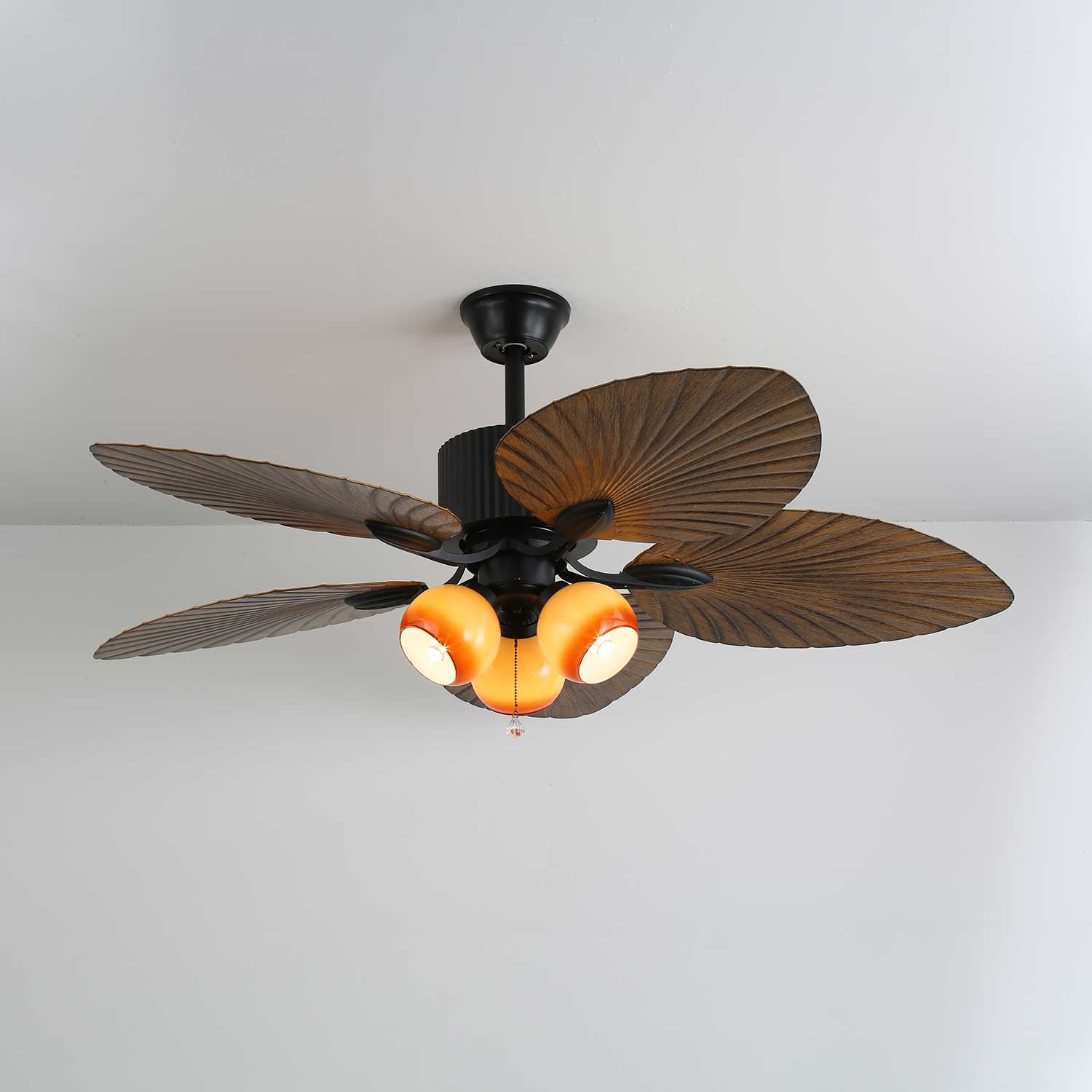 Plafondventilator Palm Whisper Vintage met Geïntegreerde Verlichting 132 cm | Sansoti