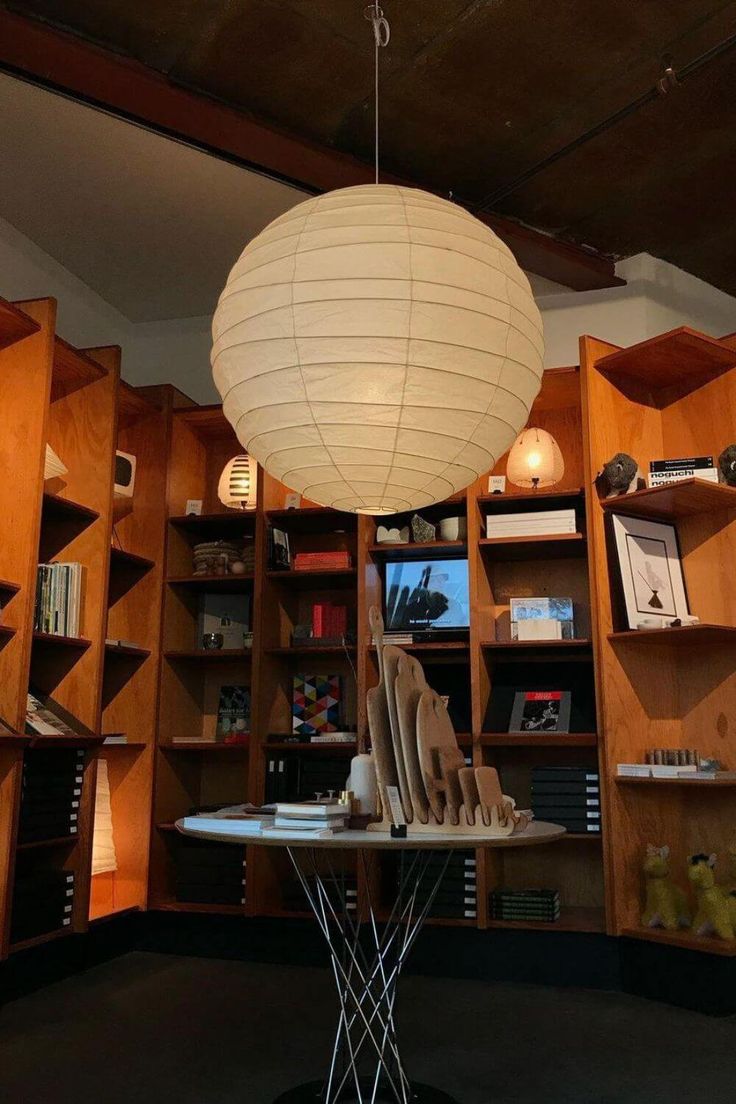 Kugelförmige Reispapier-Hängelampe 30–60 cm, Metallrahmen, skandinavisches Design, Esszimmer, Schlafzimmer, Wohnzimmer | Sansoti