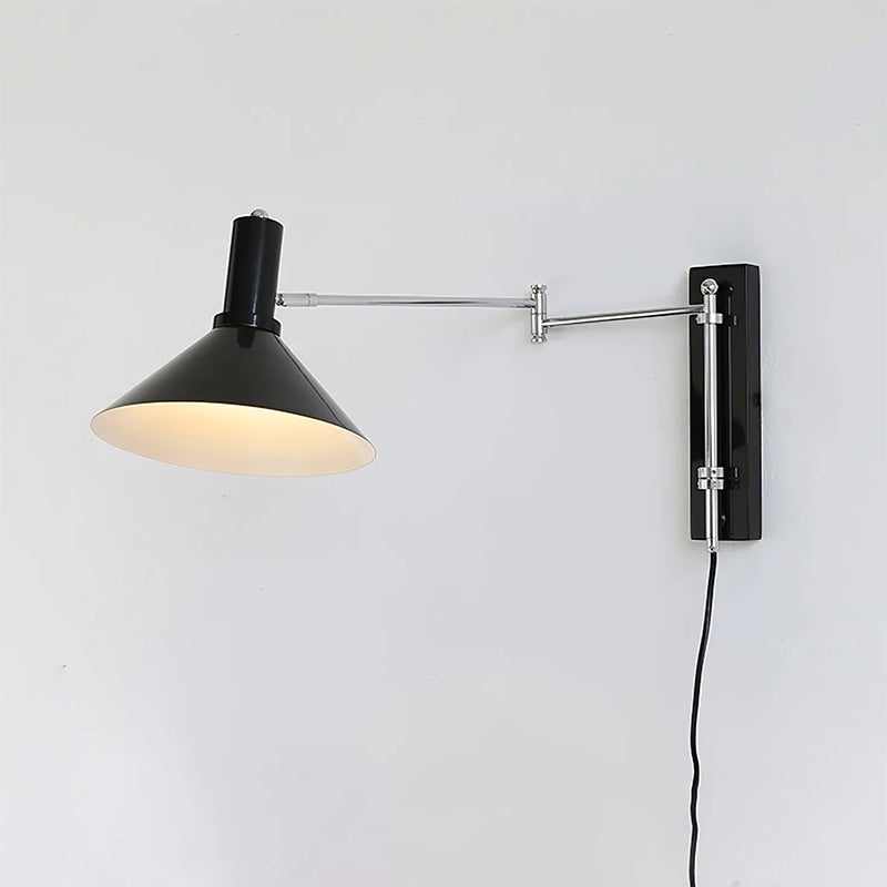Verstelbare Metalen Wandlamp met Gelede Arm Industriële Stijl Muurverlichting Moderne Leeslamp | Sansoti