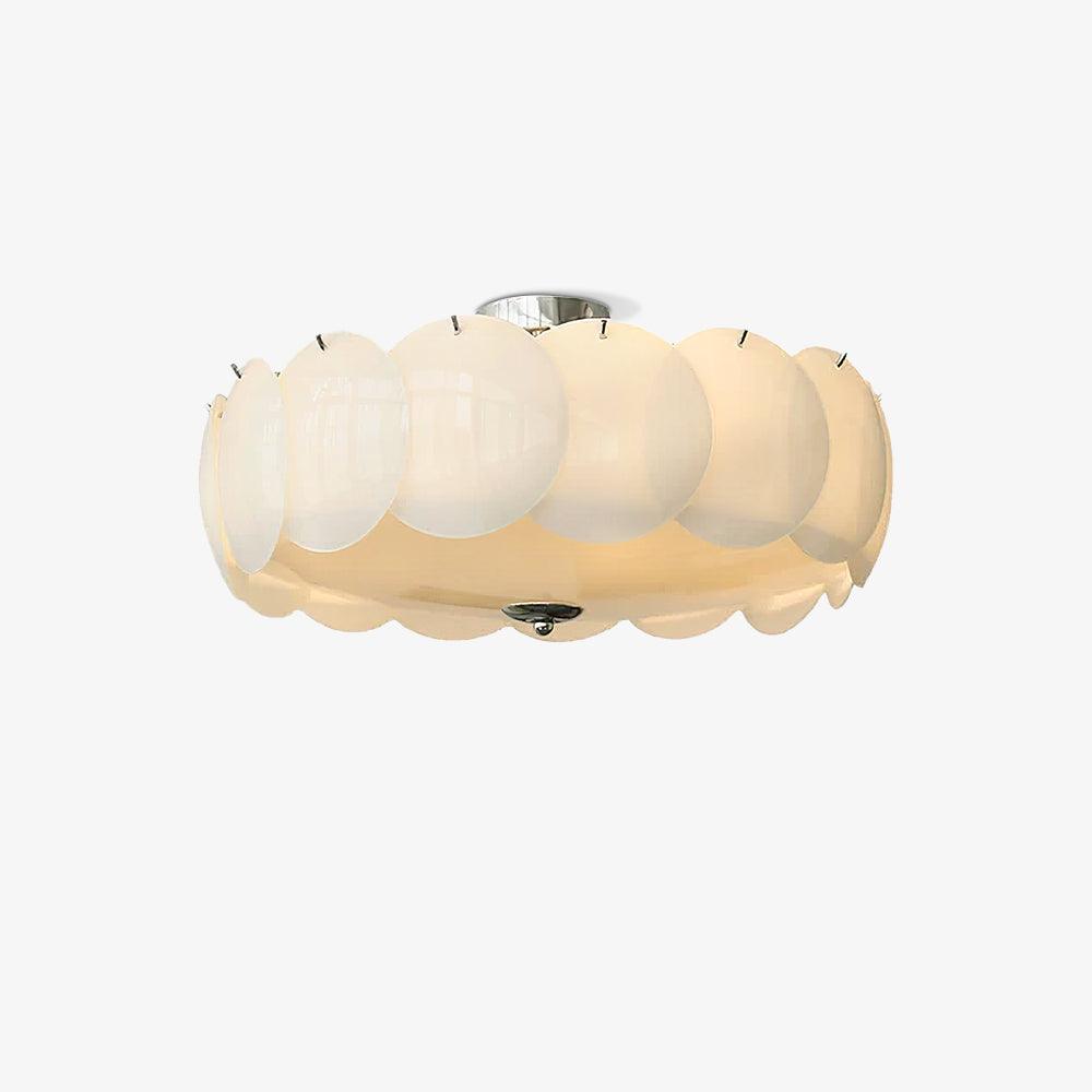 Kronleuchter Glasscheiben Metall Kupfer Wohnzimmer Esszimmer E14 Ø40 Ø50 Ø60cm Hängelampe Vintage Stimmungslicht Deckenleuchte | Restfield