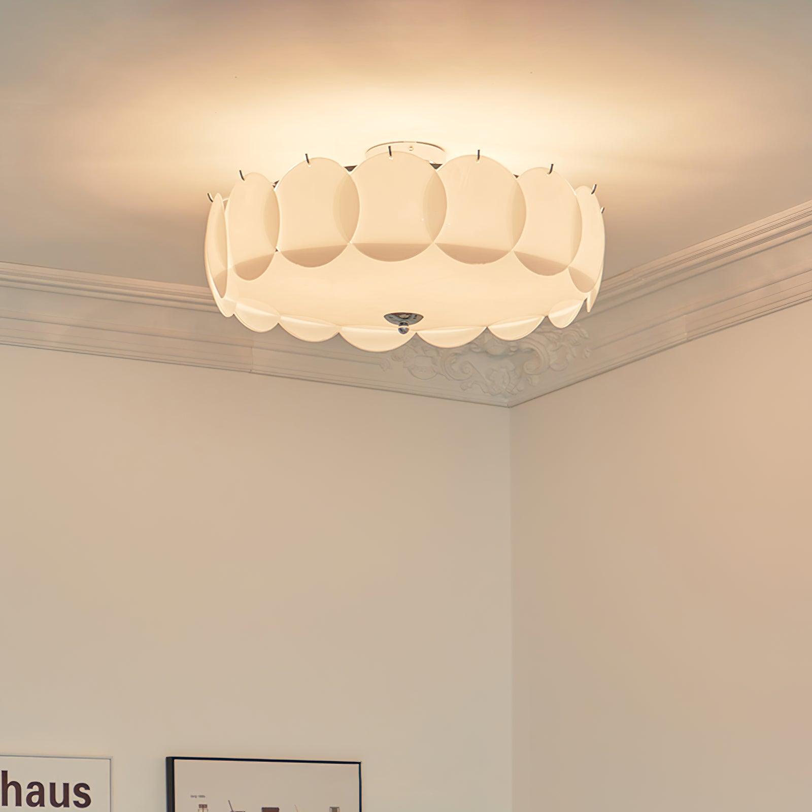 Kronleuchter Glasscheiben Metall Kupfer Wohnzimmer Esszimmer E14 Ø40 Ø50 Ø60cm Hängelampe Vintage Stimmungslicht Deckenleuchte | Restfield