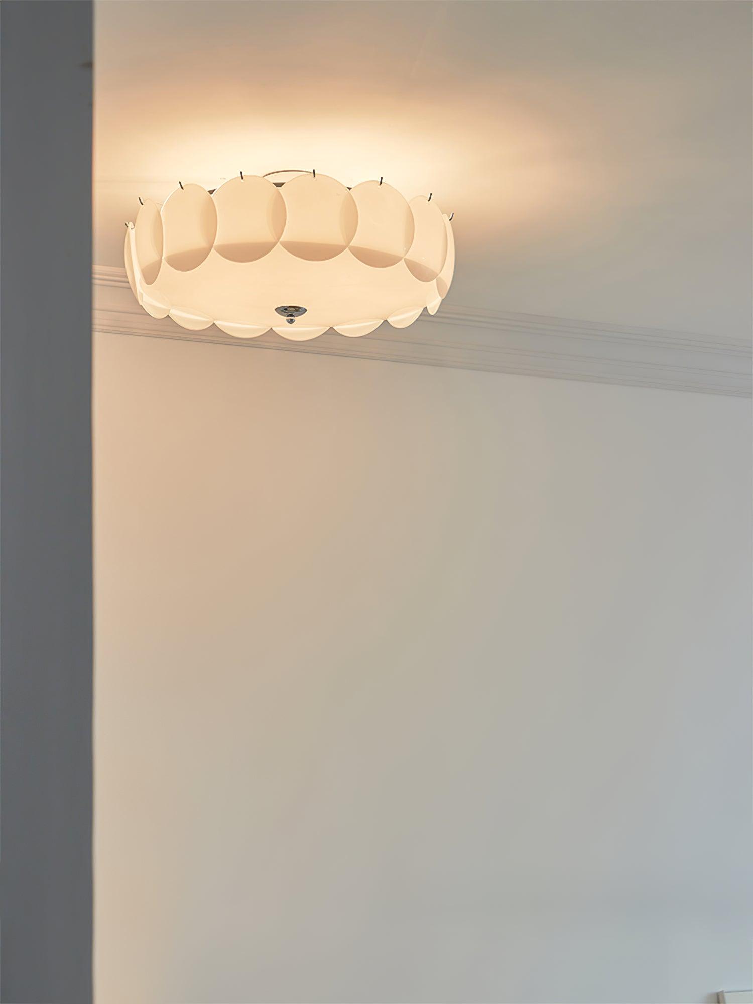 Kronleuchter Glasscheiben Metall Kupfer Wohnzimmer Esszimmer E14 Ø40 Ø50 Ø60cm Hängelampe Vintage Stimmungslicht Deckenleuchte | Restfield