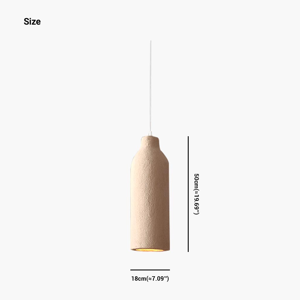 Hängelampe aus beigem Polystyrol in organischer Form, LED, einstellbares Licht, skandinavisch, minimalistisch, Esszimmer | Sansoti