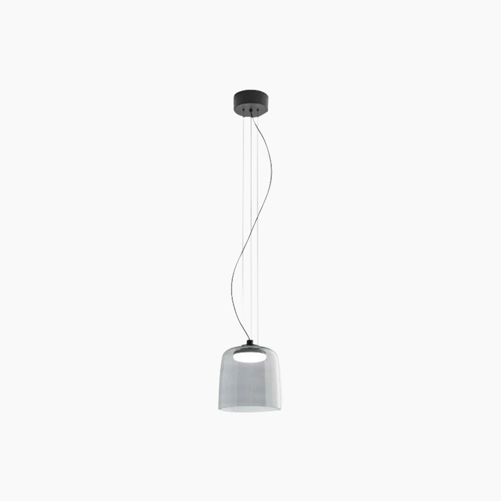 Mehrschichtige Glas-Pendelleuchte LED Dimmbar mit farbigen Schirmen Skandinavisches Design für Esszimmer Wohnzimmer | Sansoti
