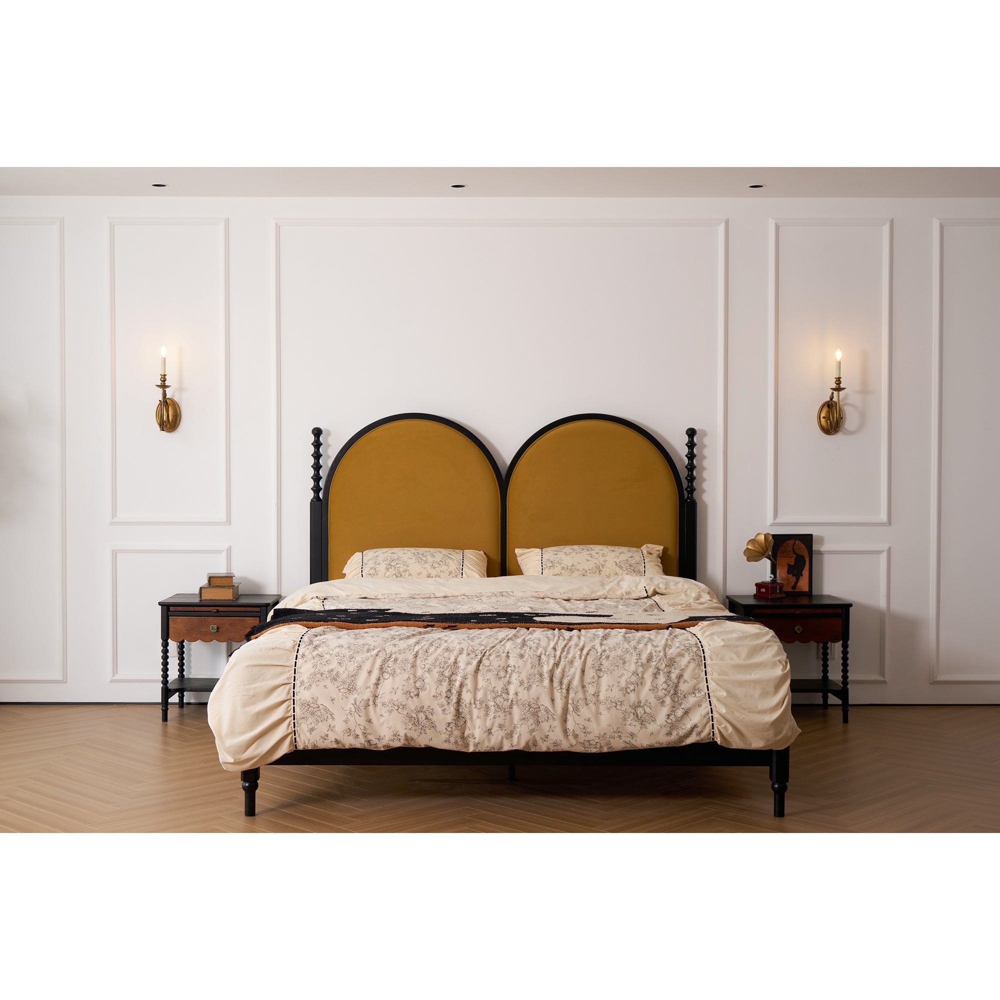 Applique murale vintage avec oiseau sur branche en laiton antique – applique classique avec douille E14 pour chambre, hall et salon | Restfield