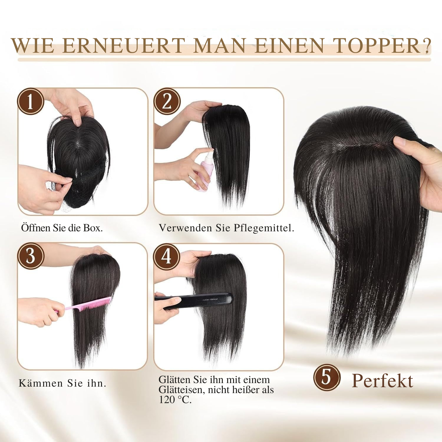 Clip-In Pony Haarstuk met Zachte Seitensträhnen voor Dagelijks Gebruik en Feestelijk Gelegenheden | Sansoti