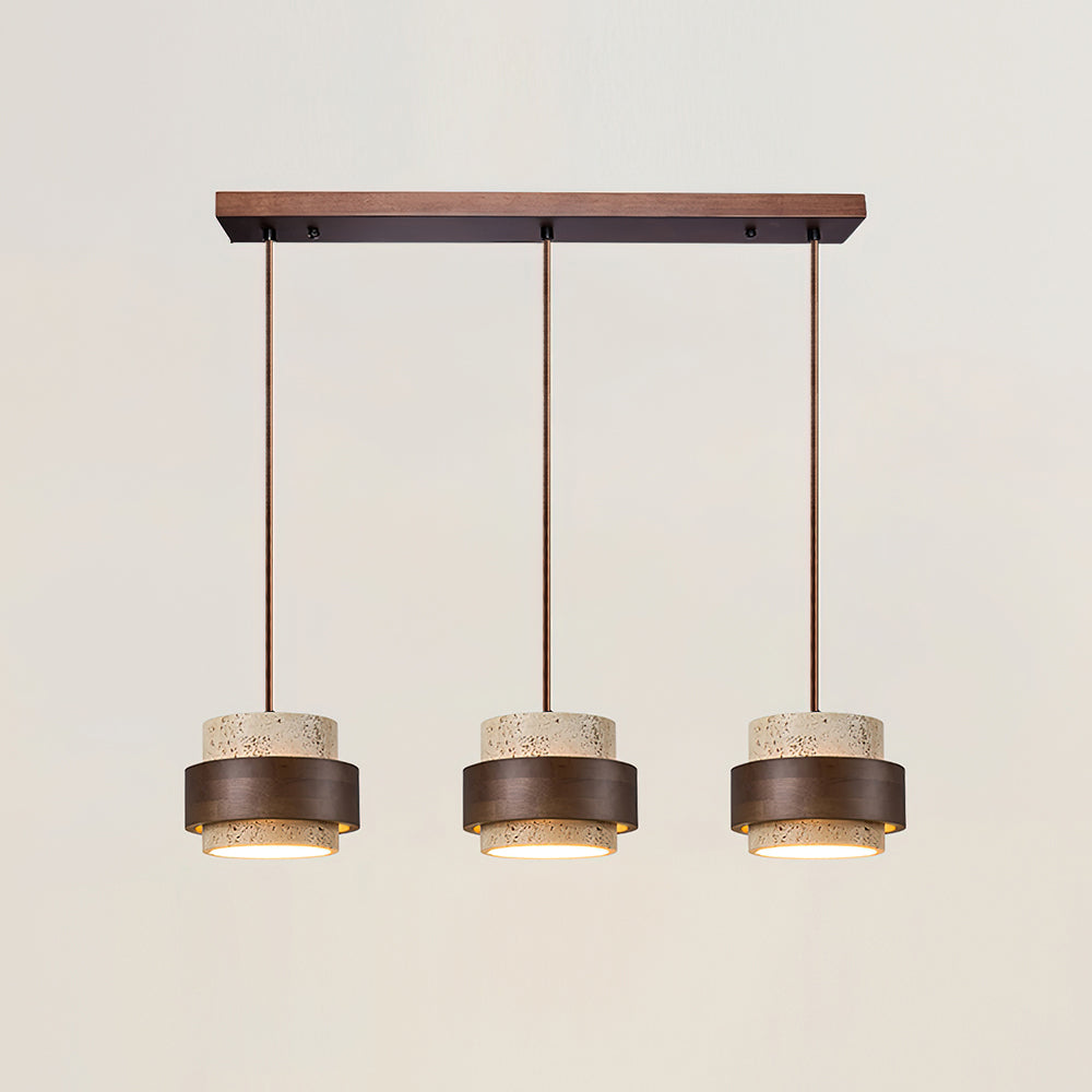 Travertijnsteen Hanglamp Natuurlijk Design Warm Licht Eetkamer Woonkamer Hal Interieur Luxe Verlichting | Sansoti