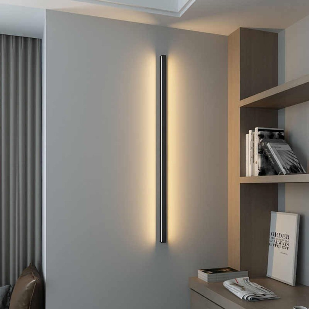 Minimalistische lineare Wandleuchte mit integrierter LED-Beleuchtung und modernem Design | Restfield