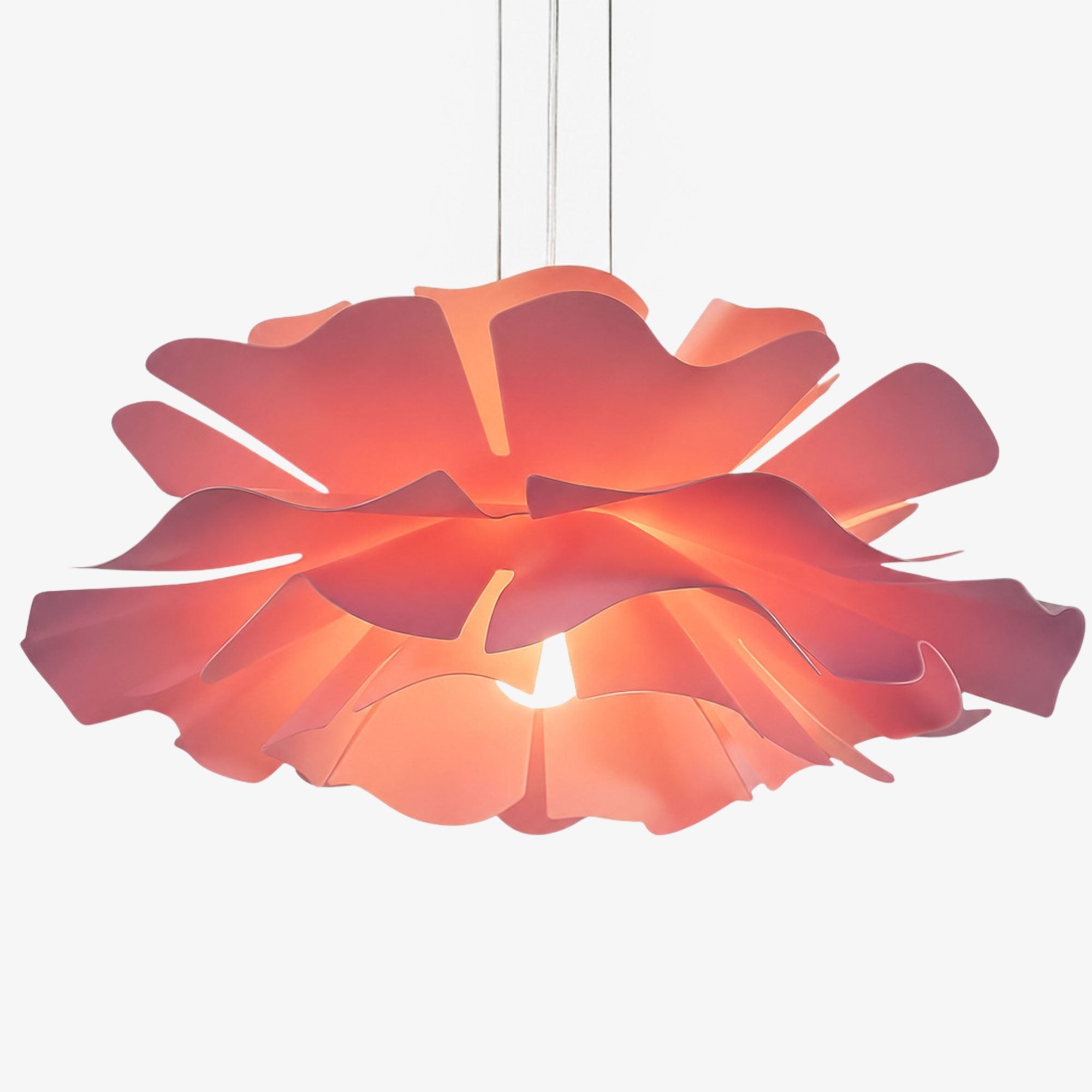 Handgemaakte Acryl Hanglamp Lotus Bloem Wit Scandinavisch Design | Sansoti
